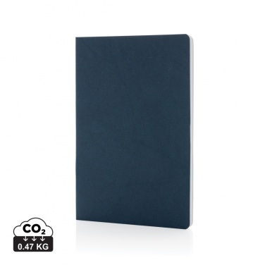 Logo trade corporate gifts image of: Salton A5 GRS certified recycled paper notebook
