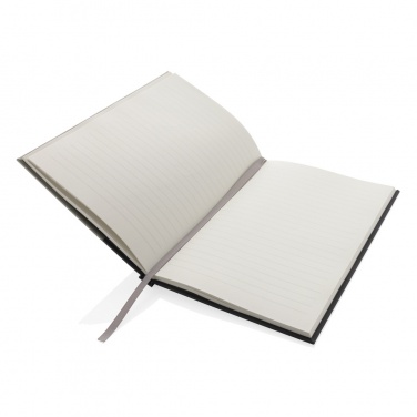 Logo trade promotional giveaways image of: Words GRS certified RPET & Kraft A5 notebook