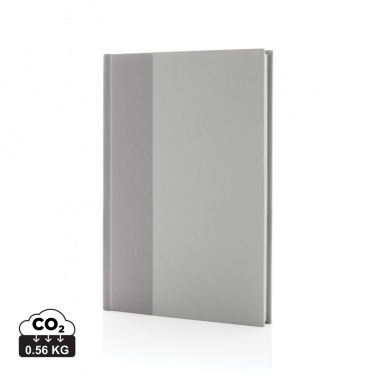 Logo trade promotional products image of: Words GRS certified RPET & Kraft A5 notebook