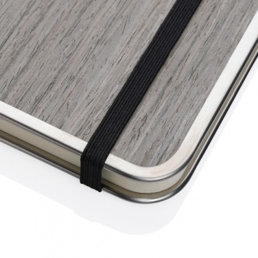 Logotrade promotional giveaway picture of: Treeline A5 wooden cover deluxe notebook