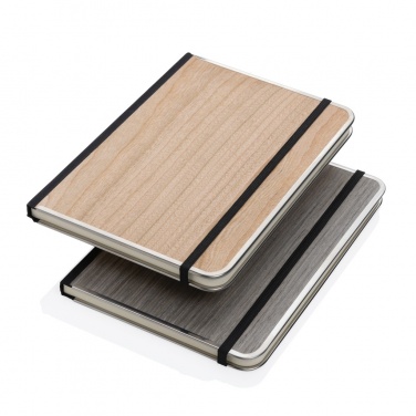 Logotrade promotional gift image of: Treeline A5 wooden cover deluxe notebook