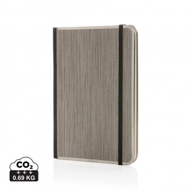 Logo trade promotional giveaways picture of: Treeline A5 wooden cover deluxe notebook
