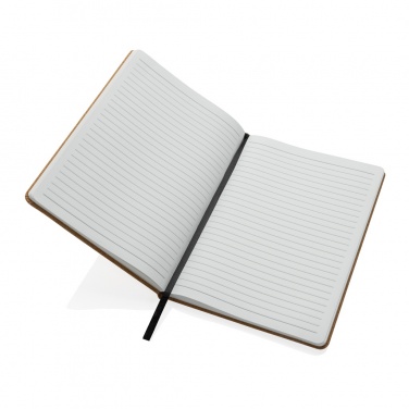 Logo trade promotional gifts image of: Stoneleaf A5 cork and stonepaper notebook
