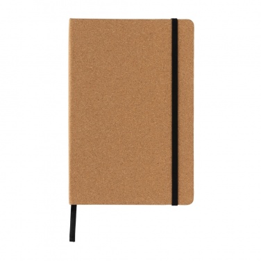Logo trade promotional merchandise photo of: Stoneleaf A5 cork and stonepaper notebook