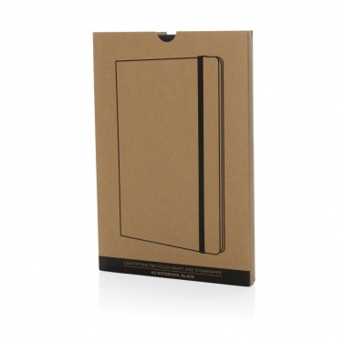 Logo trade promotional giveaways image of: Craftstone A5 recycled kraft and stonepaper notebook