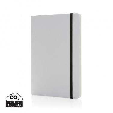 Logotrade promotional giveaway image of: Craftstone A5 recycled kraft and stonepaper notebook