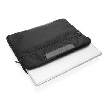Logo trade promotional product photo of: Swiss Peak AWARE™ RPET Voyager 15.6" laptop sleeve