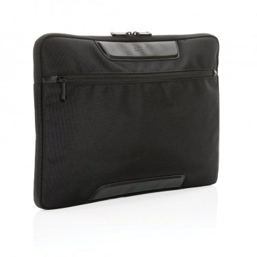 Logotrade promotional gift image of: Swiss Peak AWARE™ RPET Voyager 15.6" laptop sleeve