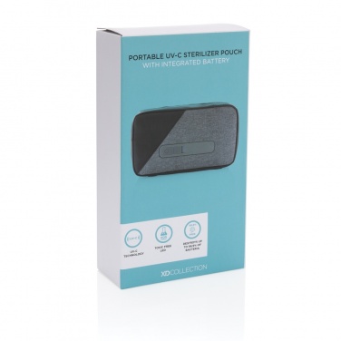 Logo trade promotional merchandise photo of: Portable UV-C steriliser pouch with integrated battery