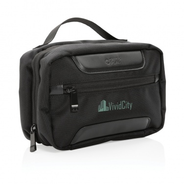 Logo trade corporate gifts image of: Swiss Peak AWARE™ RPET Voyager toiletry bag