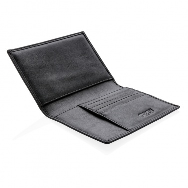 Logo trade business gifts image of: RFID anti-skimming passport holder