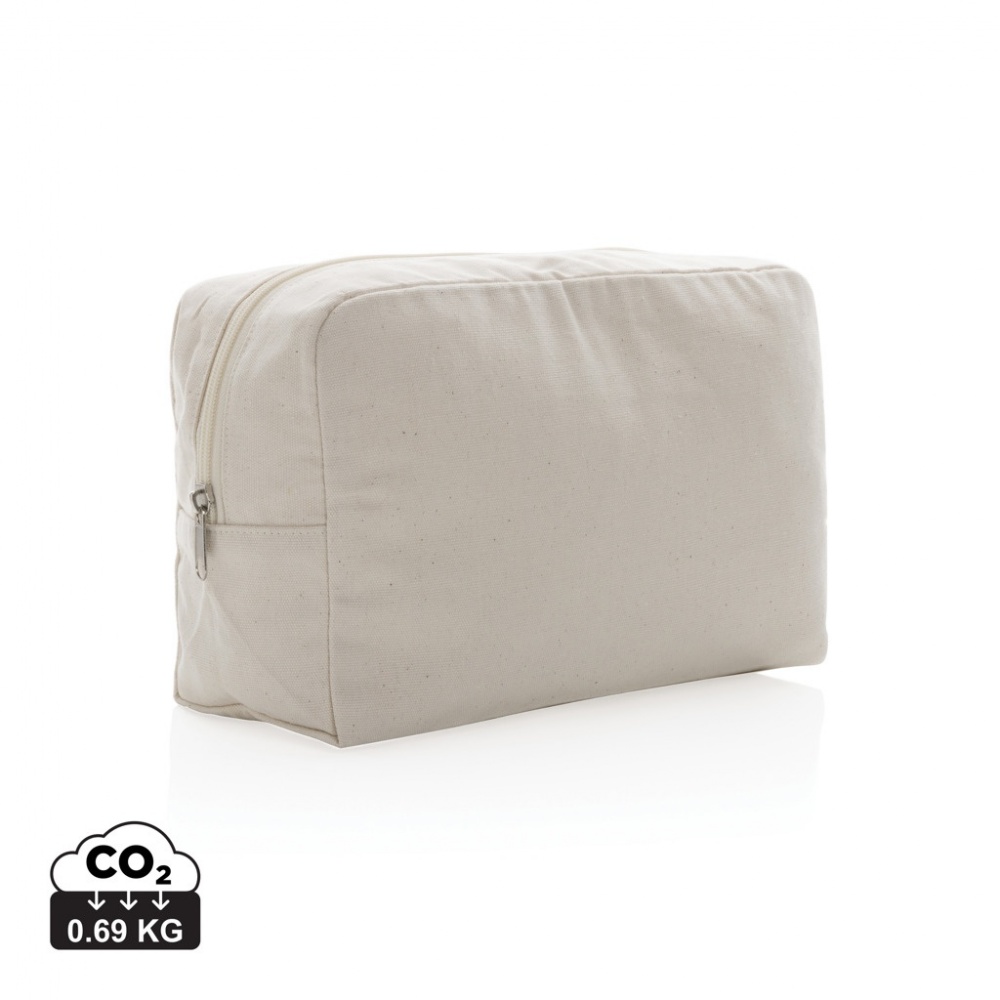 Logotrade business gift image of: Impact Aware™ 285 gsm rcanvas toiletry bag undyed