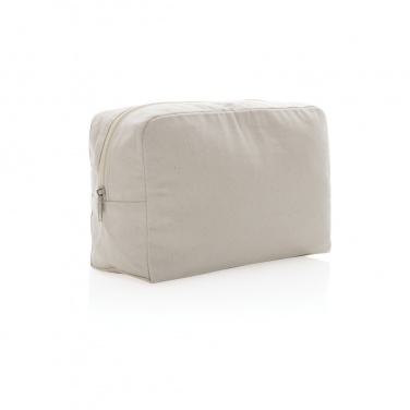 Logo trade promotional gifts image of: Impact Aware™ 285 gsm rcanvas toiletry bag undyed