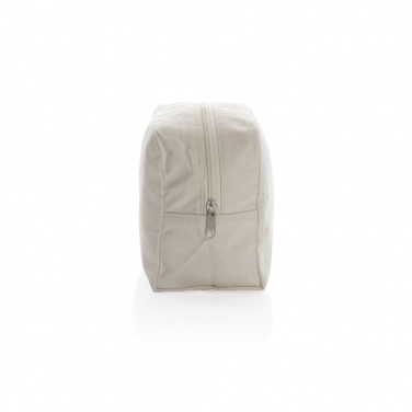 Logo trade promotional gift photo of: Impact Aware™ 285 gsm rcanvas toiletry bag undyed