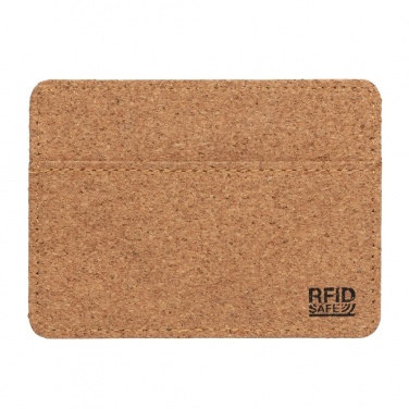 Logo trade business gifts image of: Cork secure RFID slim wallet