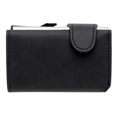 Logo trade promotional giveaway photo of: Standard aluminium RFID cardholder with PU wallet