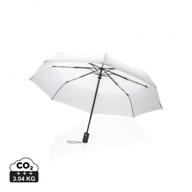 Logo trade promotional gifts image of: 21" Impact AWARE™ RPET 190T auto open/close umbrella