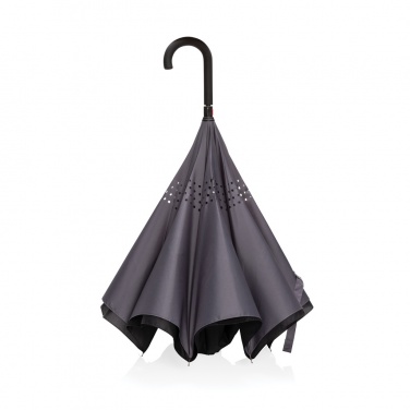 Logo trade promotional item photo of: 23" Impact AWARE™ RPET 190T reversible umbrella