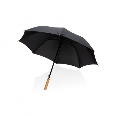 Logotrade promotional giveaway picture of: 23" Impact AWARE™ RPET 190T auto open bamboo umbrella