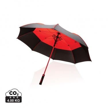 Logo trade promotional item photo of: 27" Impact AWARE™ RPET 190T auto open stormproof umbrella