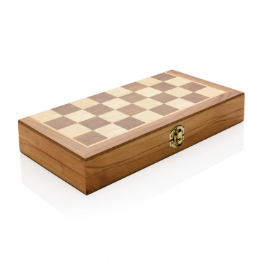 Logotrade promotional item picture of: Luxury wooden foldable chess set