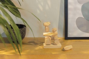 Logotrade advertising products photo of: Ukiyo Crios wooden balancing rocks in pouch