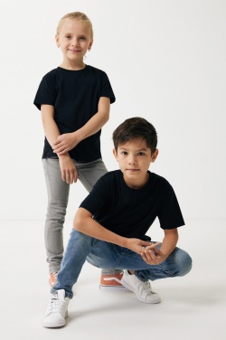 Logo trade corporate gifts image of: Iqoniq Koli kids lightweight recycled cotton t-shirt