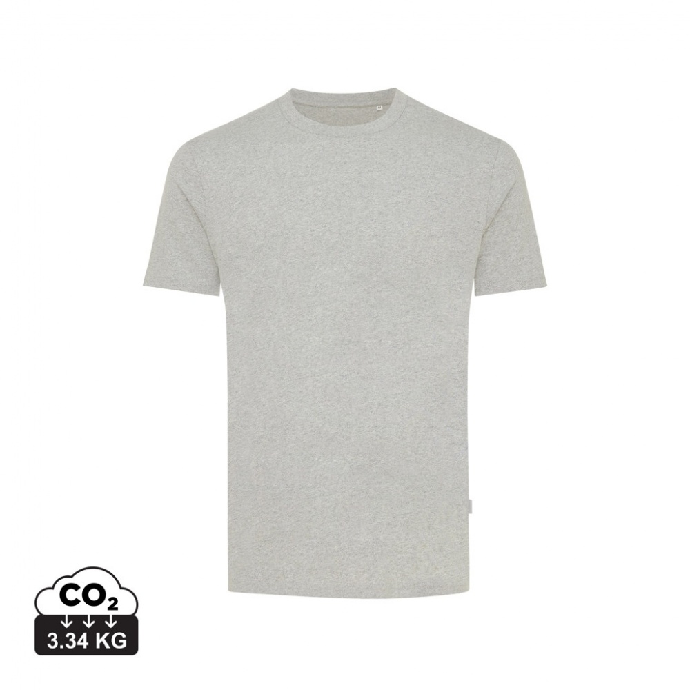 Logo trade business gifts image of: Iqoniq Manuel recycled cotton t-shirt undyed