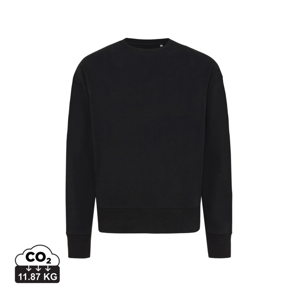 Logotrade corporate gift picture of: Iqoniq Kruger relaxed recycled cotton crew neck