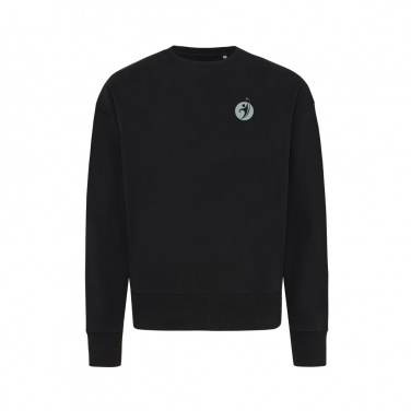 Logo trade promotional giveaways picture of: Iqoniq Kruger relaxed recycled cotton crew neck