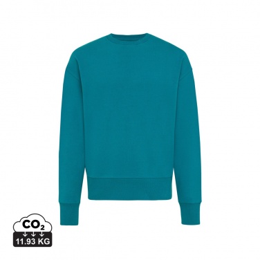 Logo trade business gift photo of: Iqoniq Kruger relaxed recycled cotton crew neck