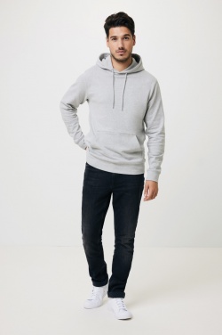 Logo trade promotional merchandise picture of: Iqoniq Torres recycled cotton hoodie undyed