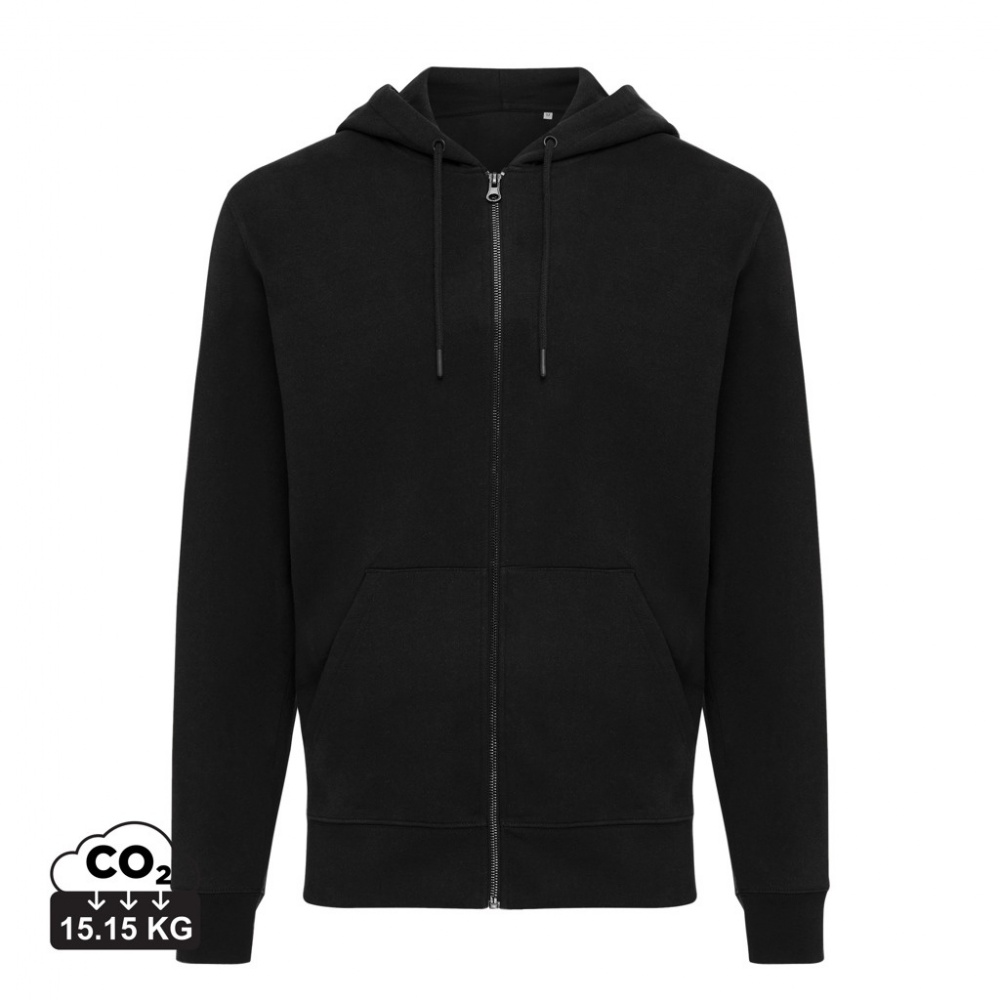 Logotrade business gifts photo of: Iqoniq Abisko recycled cotton zip through hoodie