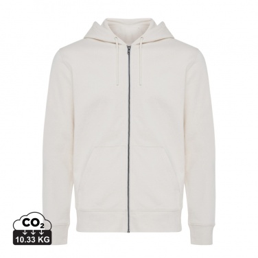 Logo trade business gifts image of: Iqoniq Abisko recycled cotton zip through hoodie