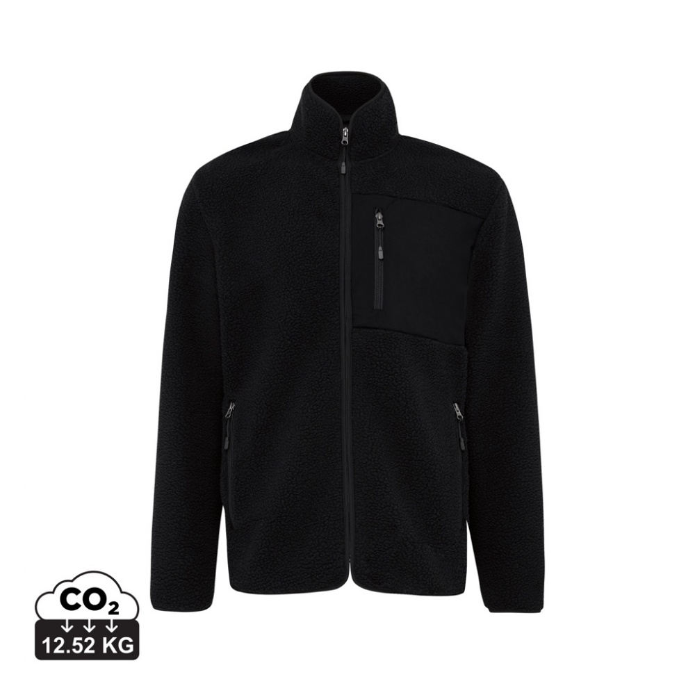Logo trade promotional giveaways picture of: Iqoniq Diran recycled polyester pile fleece jacket