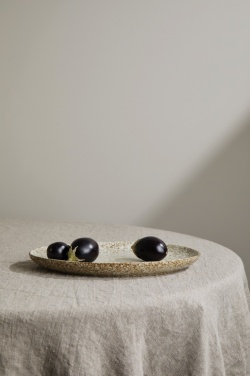 Logo trade advertising products picture of: VINGA Nuvem stoneware serving plate