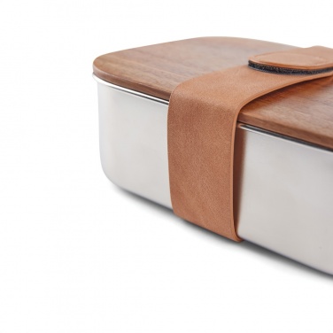 Logo trade corporate gifts image of: VINGA Ciro RCS recycled steel lunch box