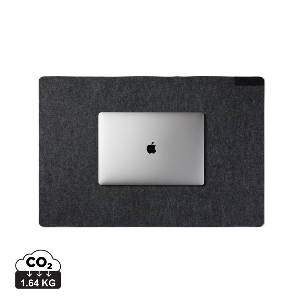 Logo trade promotional merchandise image of: VINGA Albon GRS recycled felt desk pad