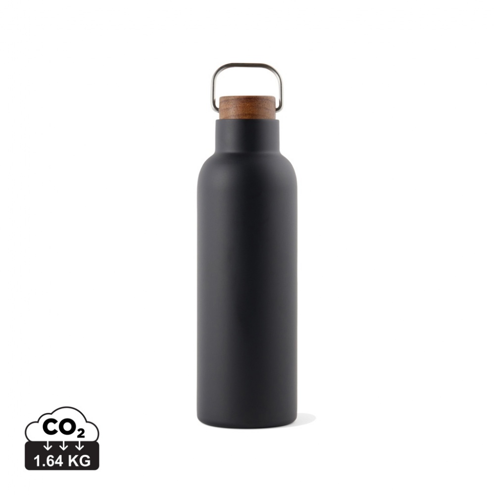 Logo trade promotional products image of: VINGA Ciro RCS recycled vacuum bottle 800ml