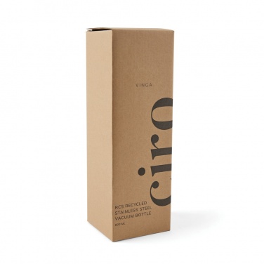 Logo trade corporate gifts image of: VINGA Ciro RCS recycled vacuum bottle 800ml