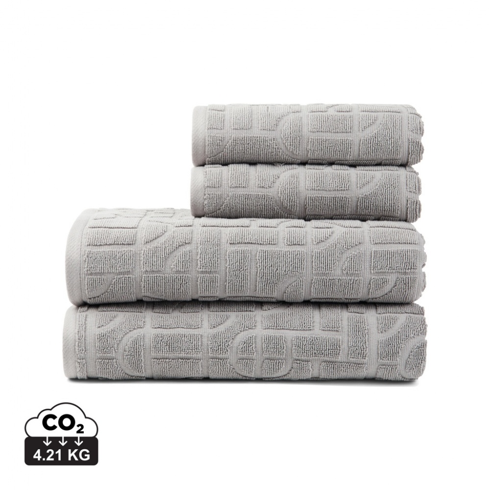Logo trade promotional gifts picture of: VINGA Verso OCS organic cotton towel, 4 pcs set