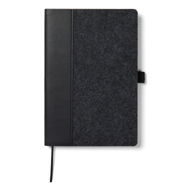 Logo trade business gifts image of: VINGA Albon GRS recycled felt notebook