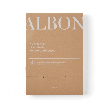 Logotrade promotional items photo of: VINGA Albon GRS recycled felt notebook