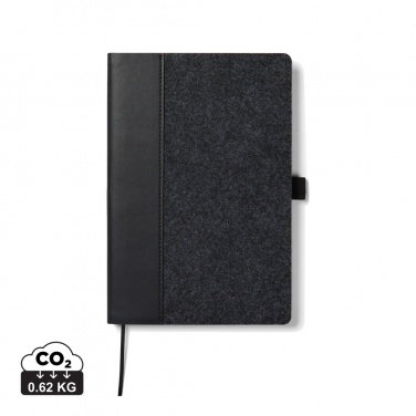 Logotrade advertising product picture of: VINGA Albon GRS recycled felt notebook