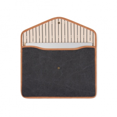 Logo trade promotional products image of: VINGA Bosler GRS recycled canvas 14" laptop sleeve