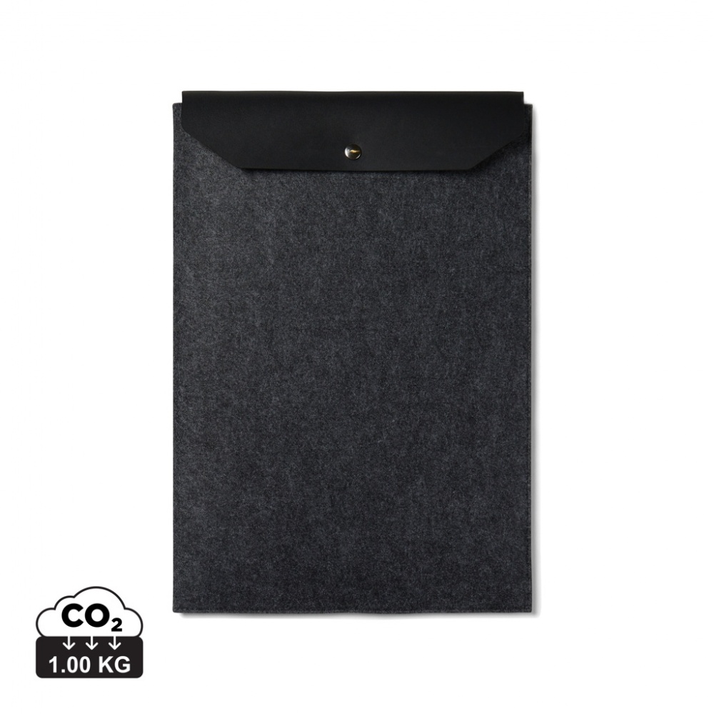 Logo trade promotional merchandise picture of: VINGA Albon GRS recycled felt 17" laptop sleeve