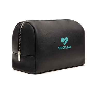 Logo trade promotional gift photo of: VINGA Bermond RCS recycled PU toiletry bag