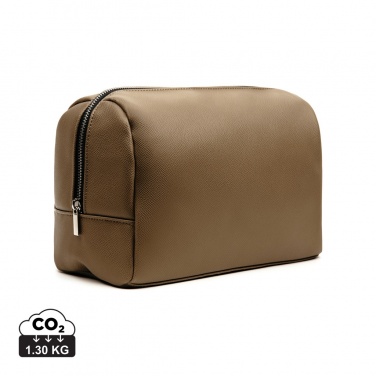 Logo trade promotional items image of: VINGA Bermond RCS recycled PU toiletry bag