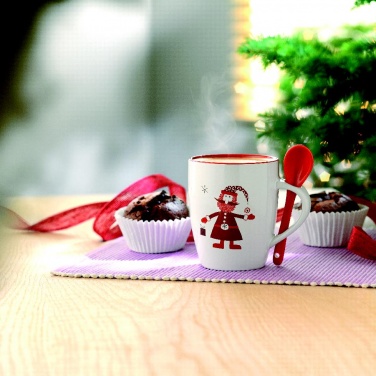 Logotrade promotional item image of: Mug with spoon 250ml