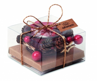 Logo trade promotional giveaway photo of: Christmas candle holder